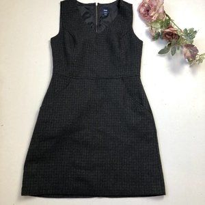 Gap Tweed Style Overall Zipped Back Country Chic Core Corporate Business Dress 6